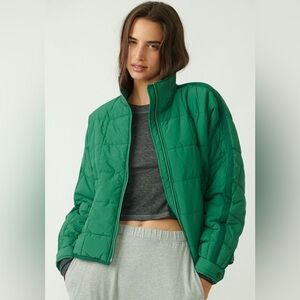FP Movement Free People Pippa Packable Puffer Jacket - Color: Viridian, Size: S